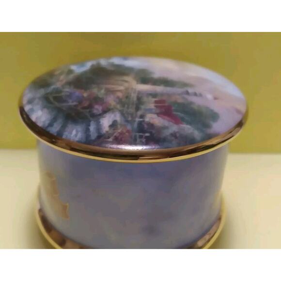 Music Box Thomas Kincade Light House Scene Porcelain Ardleigh Elliott Numbered - Picture 3 of 9
